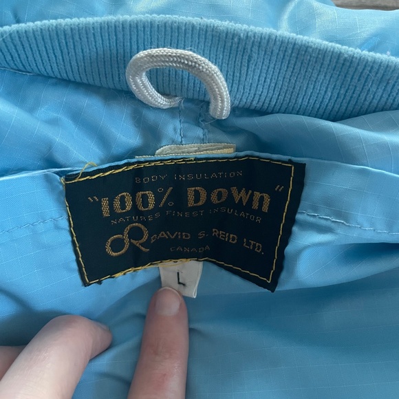 Vintage Light Blue Puffer Jacket - Picture 14 of 16